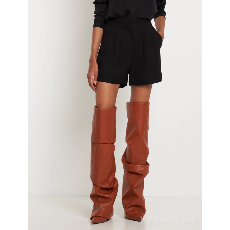SERUK Leather Over The Knee Boots