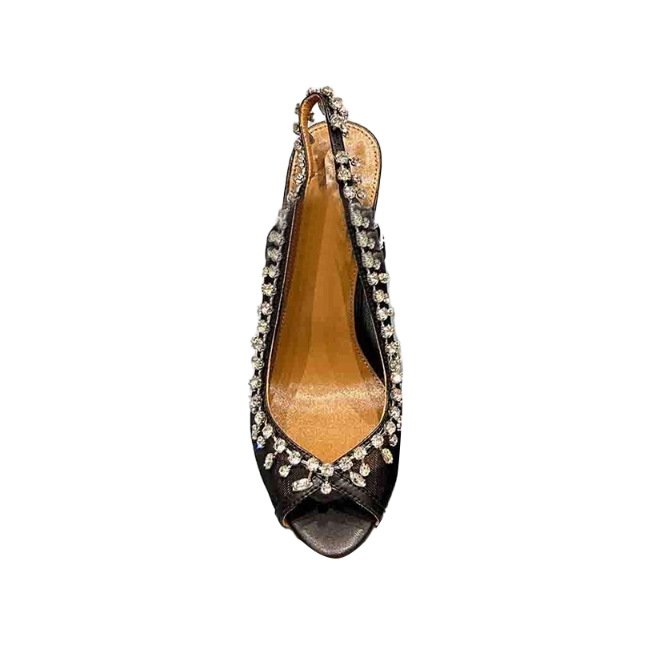SGCAN Diamante Mesh High Heel Sandals