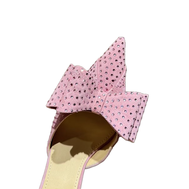 SUDTO Diamante Bow High Heel Sandals