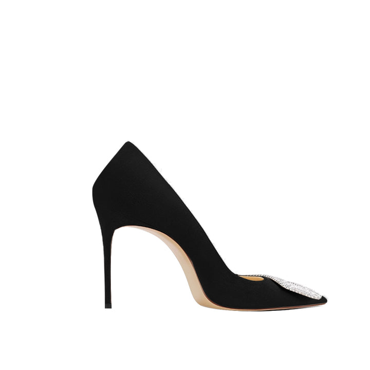TIMVA Diamante Mid Heel Pumps - 6cm