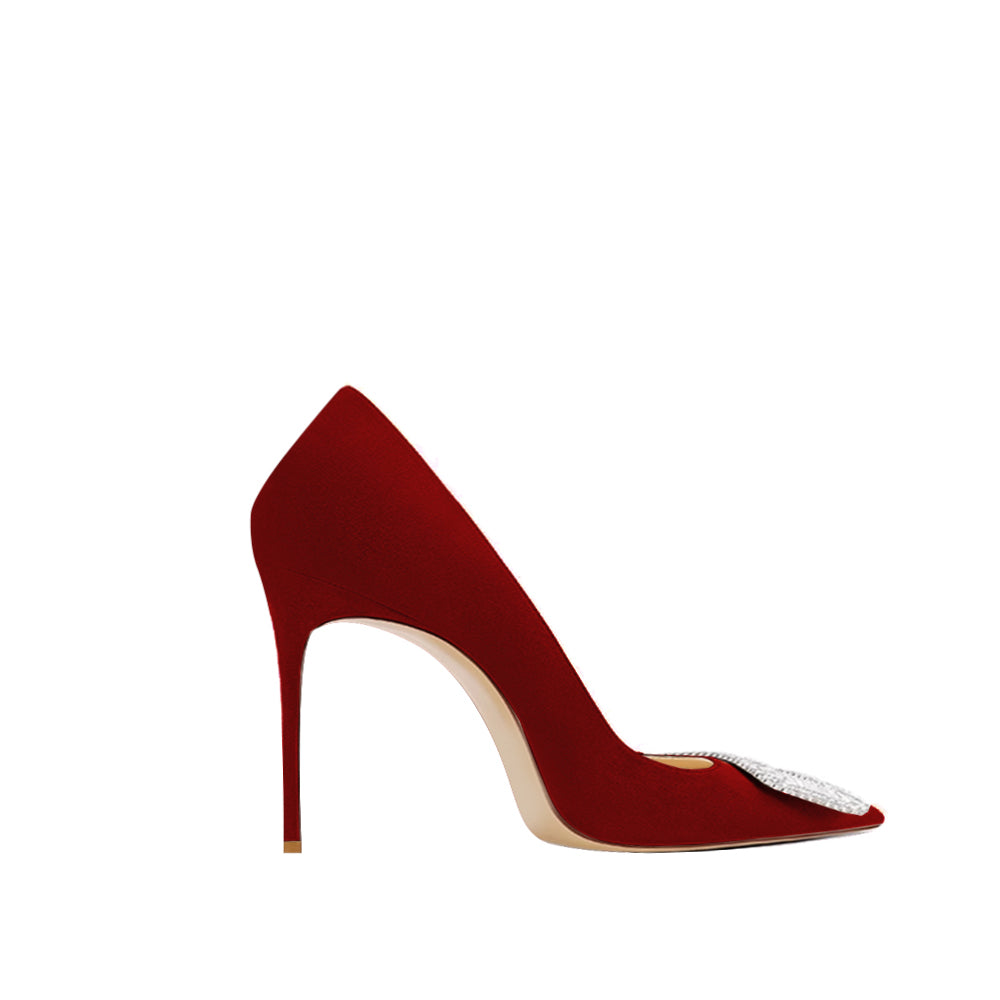 TIMVA Diamante Mid Heel Pumps - 6cm