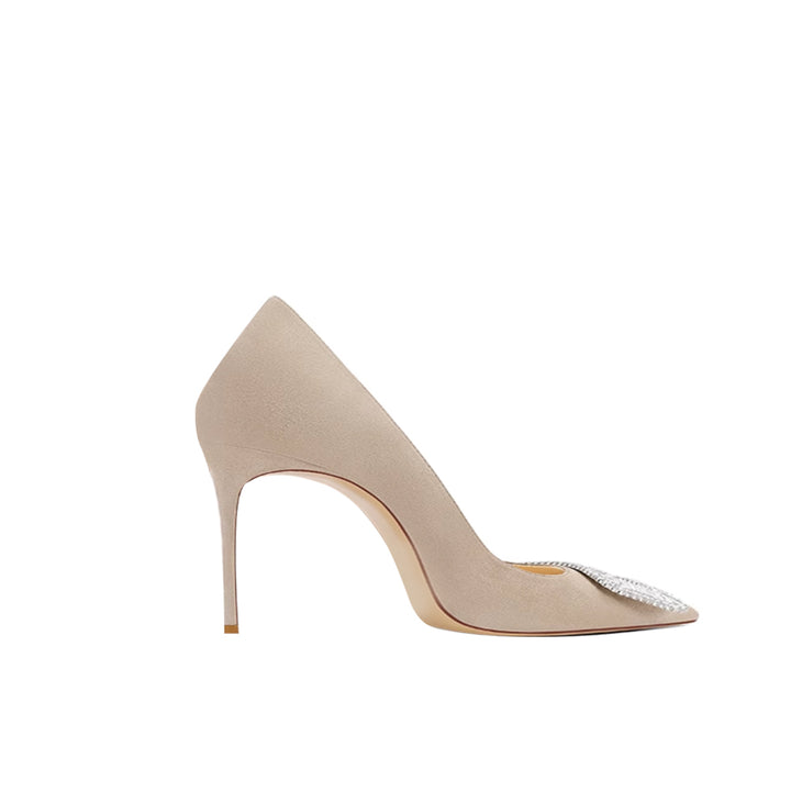 TIMVA Diamante Mid Heel Pumps - 6cm