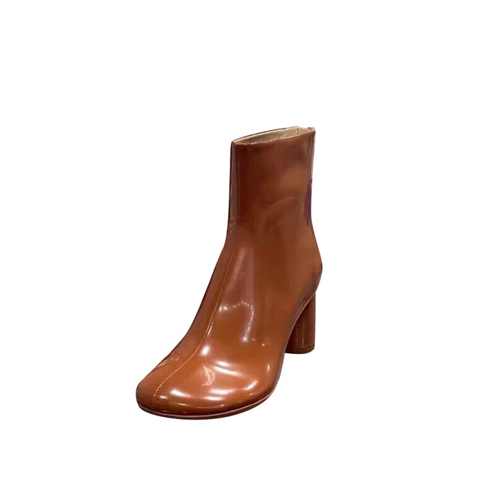 TUCIA Block Heel Ankle Boots