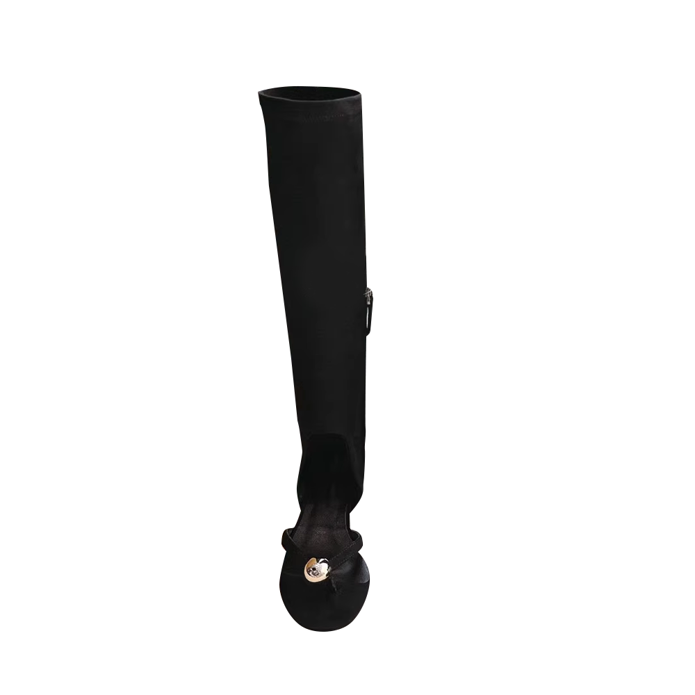 VAIRU Ball Embellished Knee High Boots