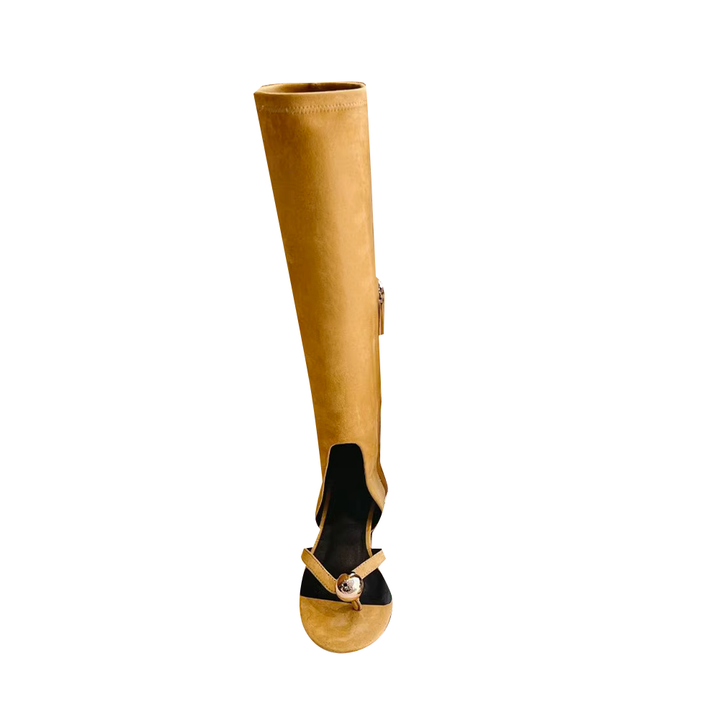 VAIRU Ball Embellished Knee High Boots