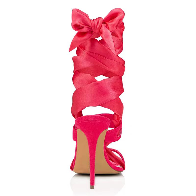 VALAK Lace Up High Heel Sandals