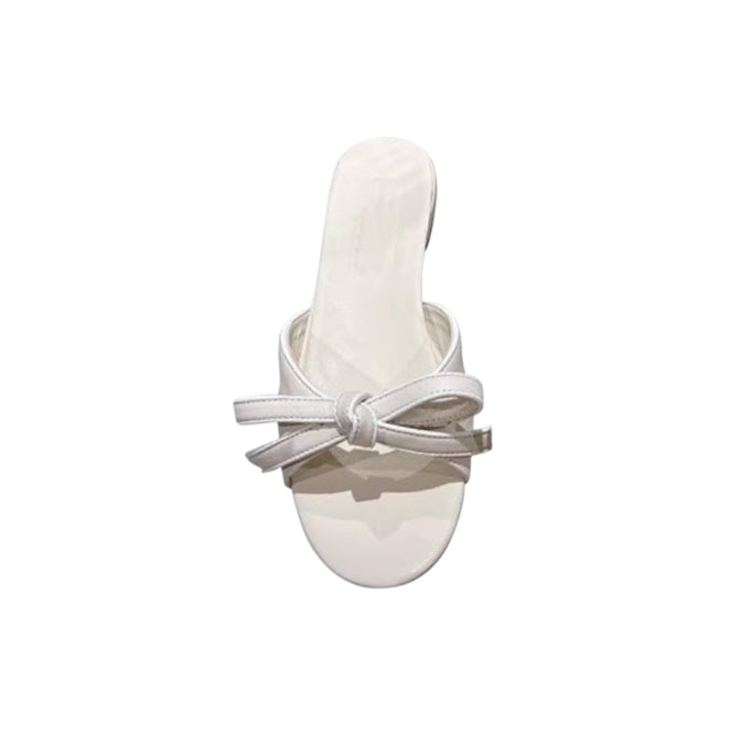 VASEL Bow Flat Slippers Slides