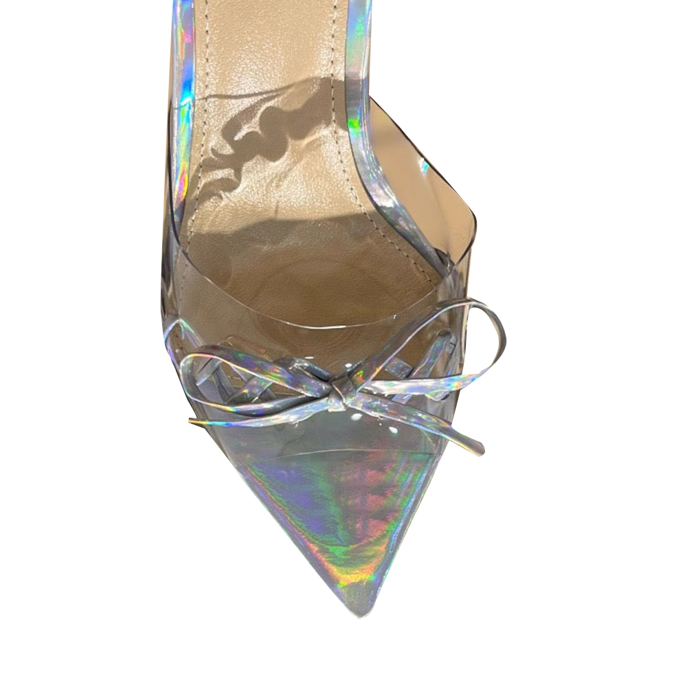 VERUB Bow PVC Mules Sandals