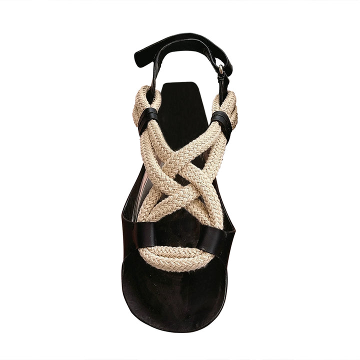VOTUA Rope Flat Sandals