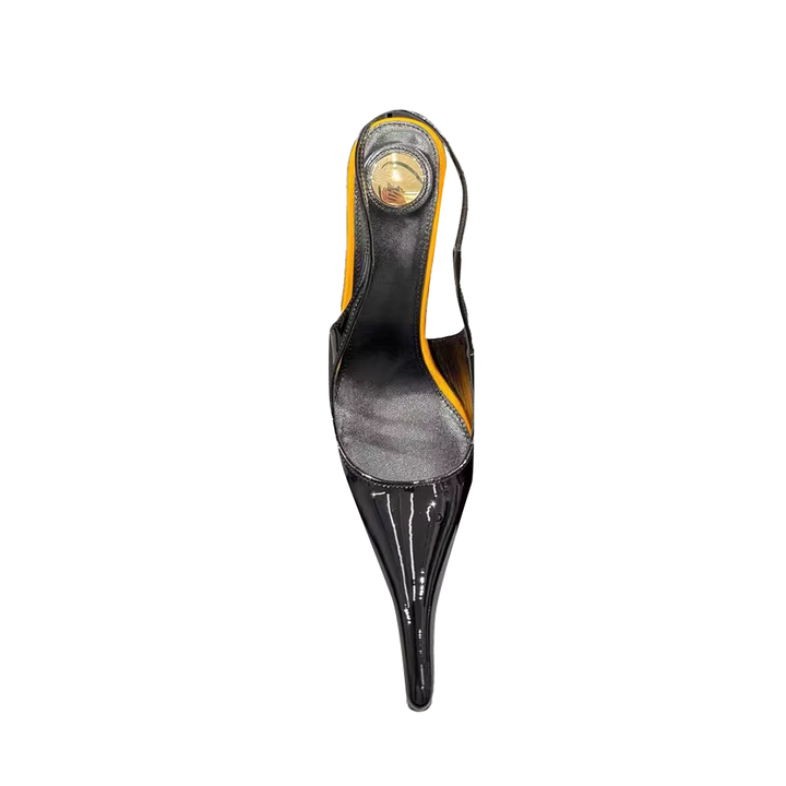 VRTNA Super Pointed Toe Slingback High Heel Sandals
