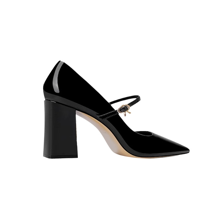 VUCRO Buckled Block Heel Pumps - 6cm