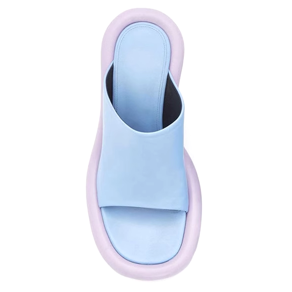 VUKAS Bi-Color Mules Sandals