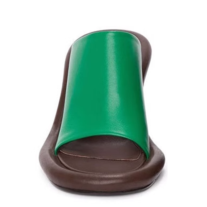 VUKAS Bi-Color Mules Sandals