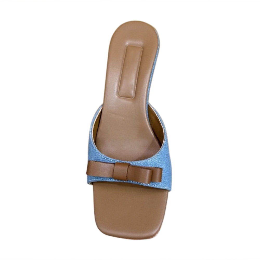 XUNEV Bow Mules Sandals