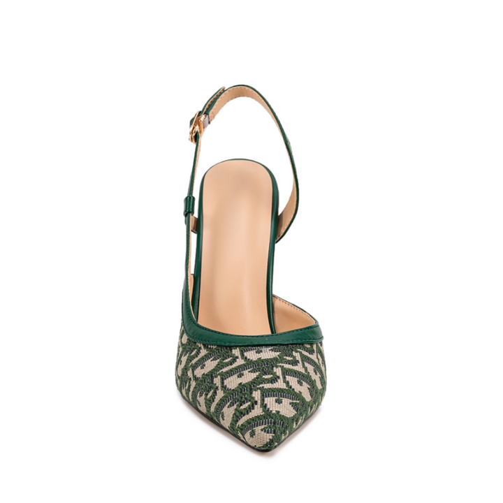 ZETVO Slingback Mid Heel Sandals - 8cm