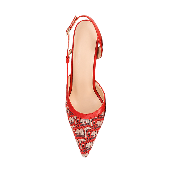 ZETVO Slingback Mid Heel Sandals - 8cm