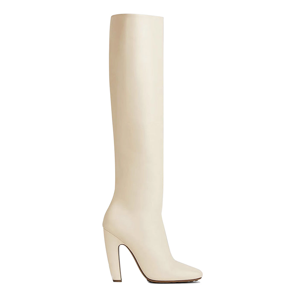 WRITON Square-toe Block Knee High Boots