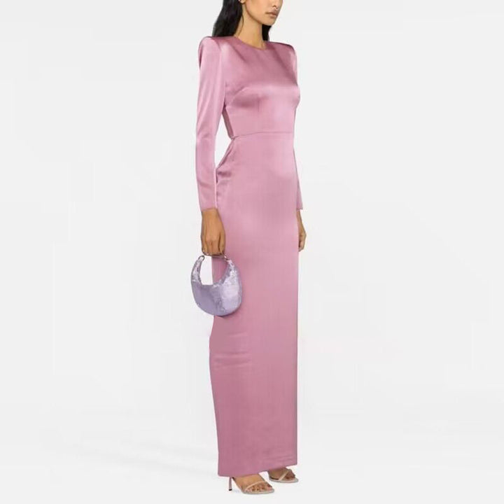 CUHER Backless Evening Dress Gown