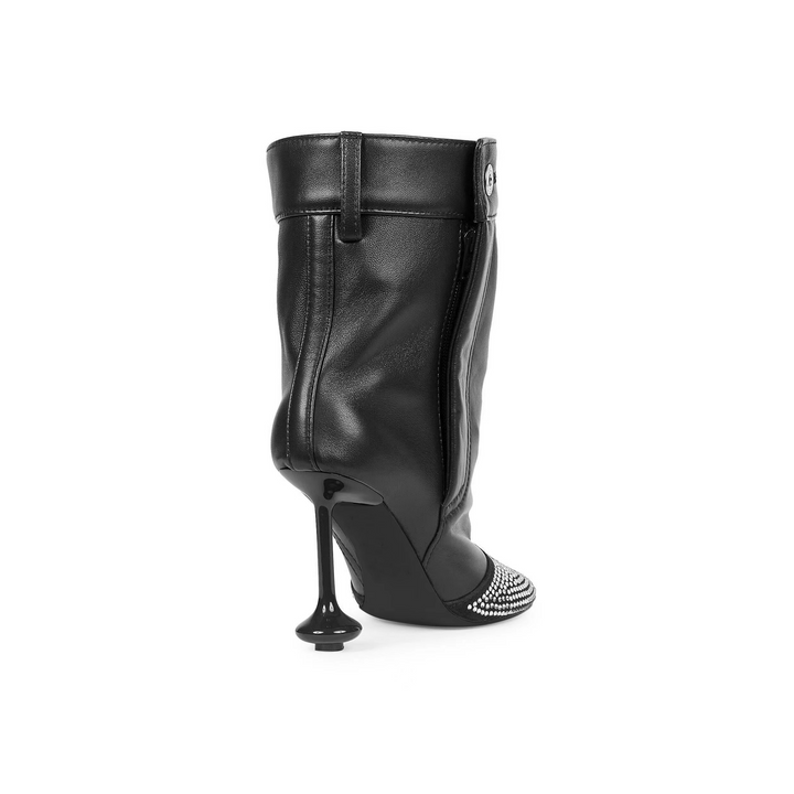 DORUA Diamante High Heel Ankle Boots