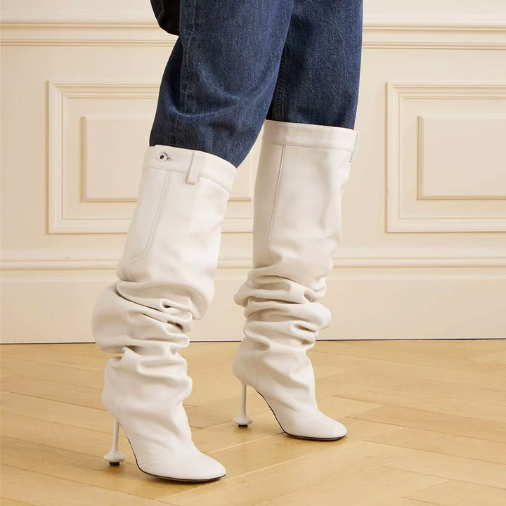 DORUA High Heel Knee High Boots