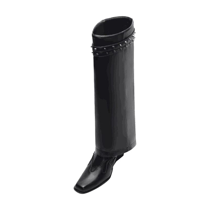 JUREN Buckled Knee High Boots
