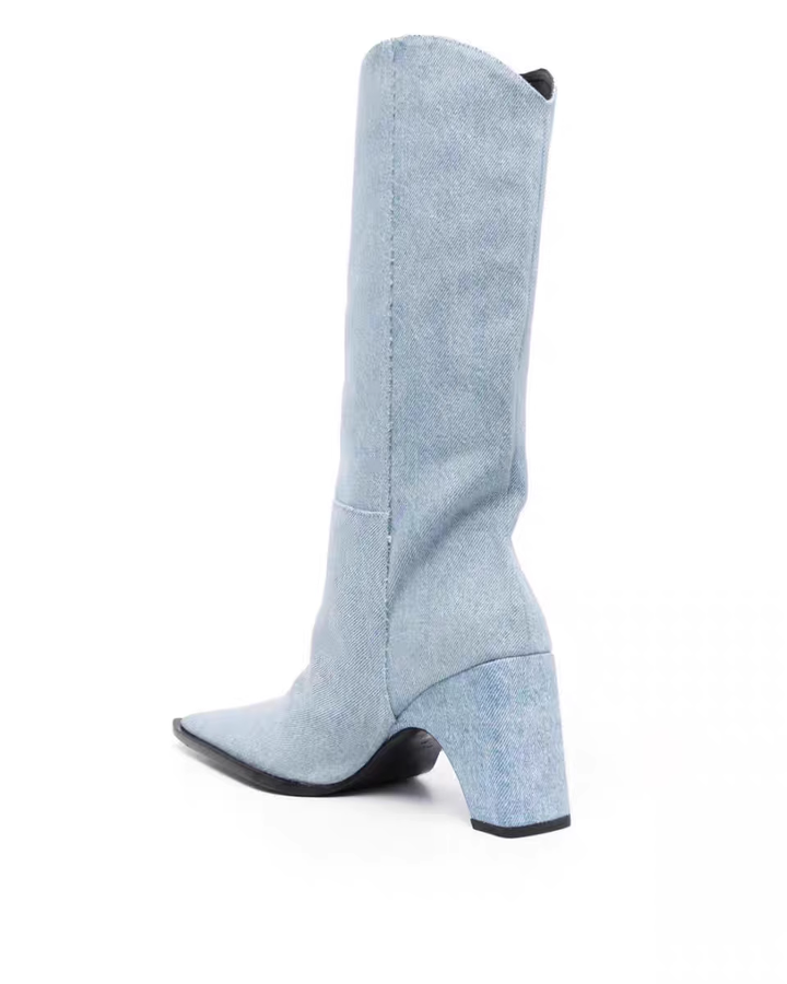 KEHIO Denim Knee High Boots