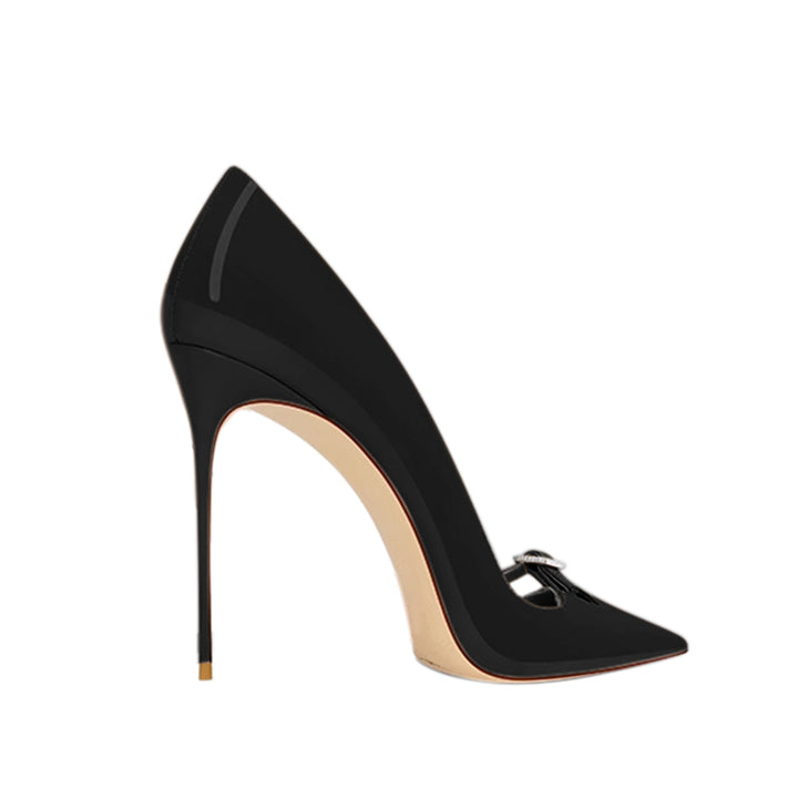 KERVA Diamante Buckled High Heel Pumps - 10cm