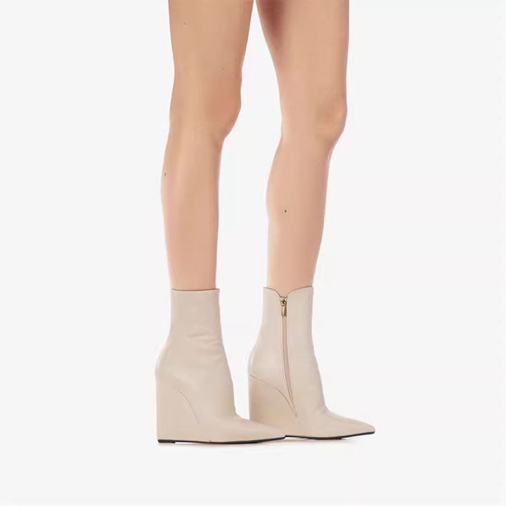 KOEJA Wedged Heel Ankle Boots