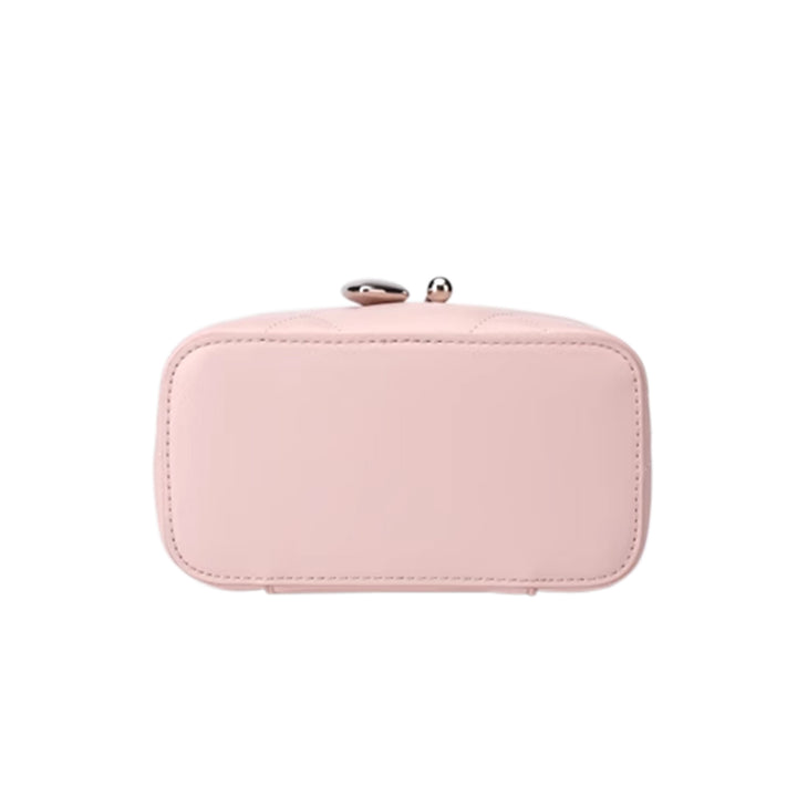 KURVO Heart Detailed Quilted Cross Body Bag