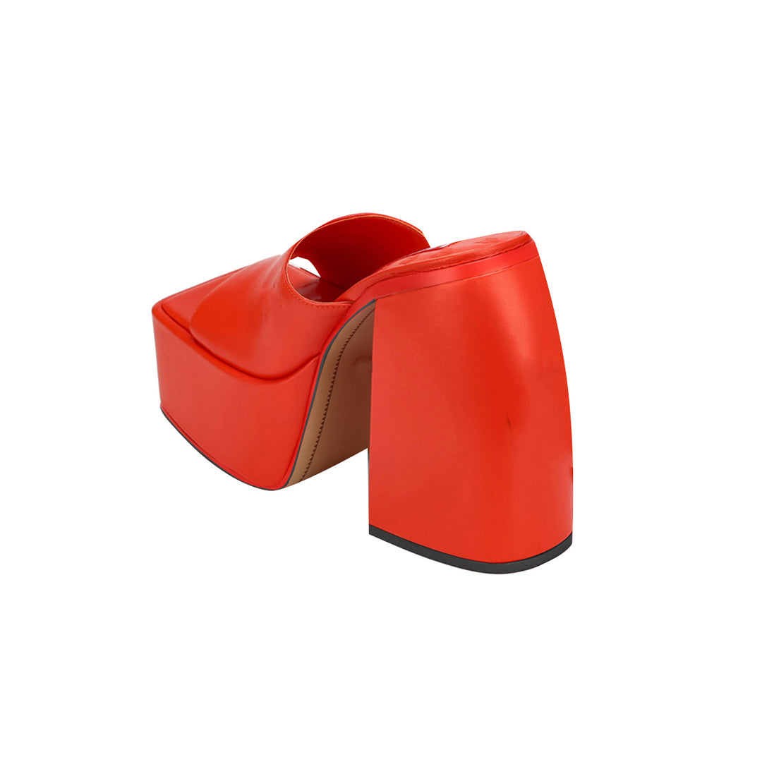 MOCRE Block Heel Platform Mules Sandals