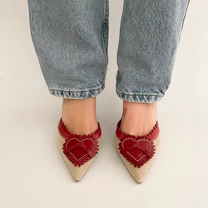 NATRU Heart High Heel Sandals