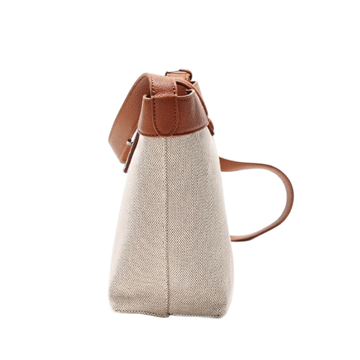 NUSTO Metal Lock Bi-Color Bucket Bag