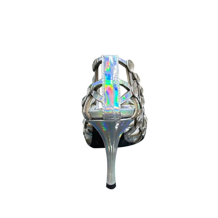 POIDE Diamante Cut Out High Heel Pumps