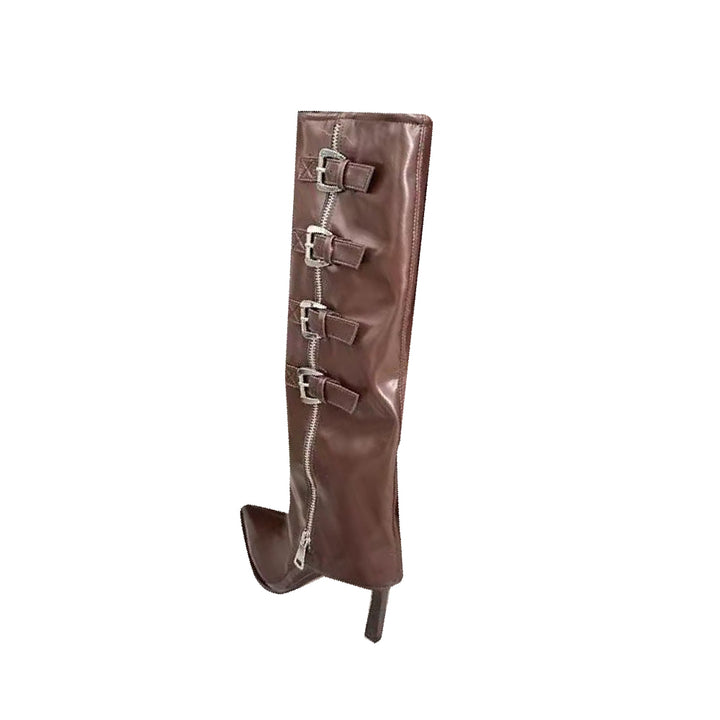 RAHEL Buckled Knee High Boots