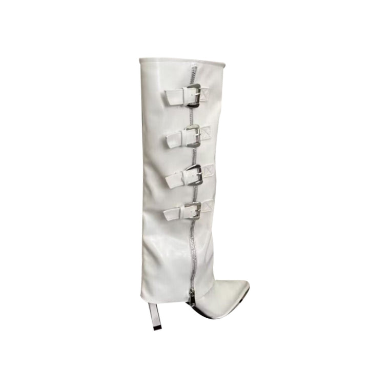 RAHEL Buckled Knee High Boots
