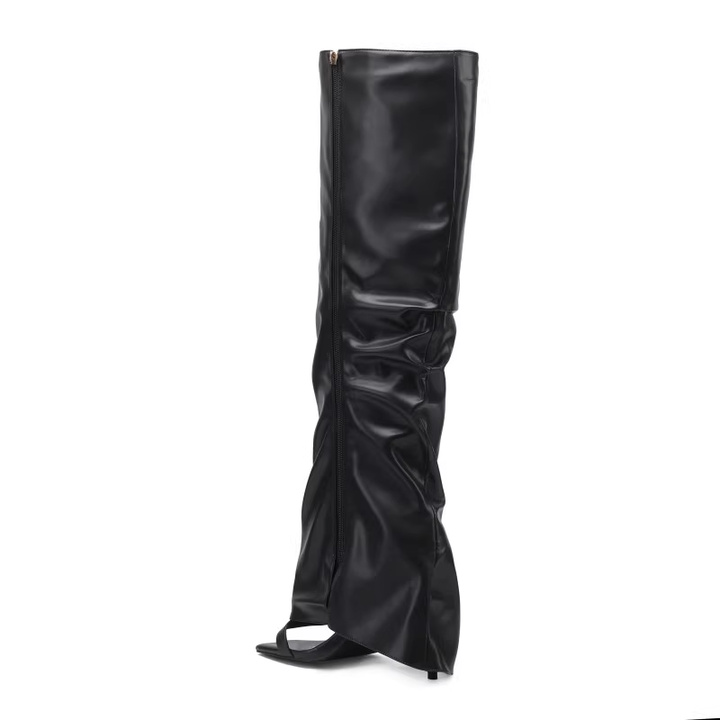 RUIVA Ring Embellished Knee High Boots