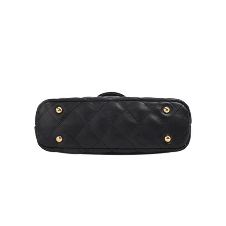 SENVT Metal Lock Quilted Cross Body Bag