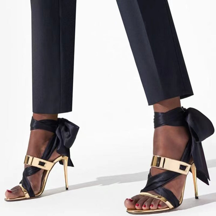 VALAK Lace Up High Heel Sandals
