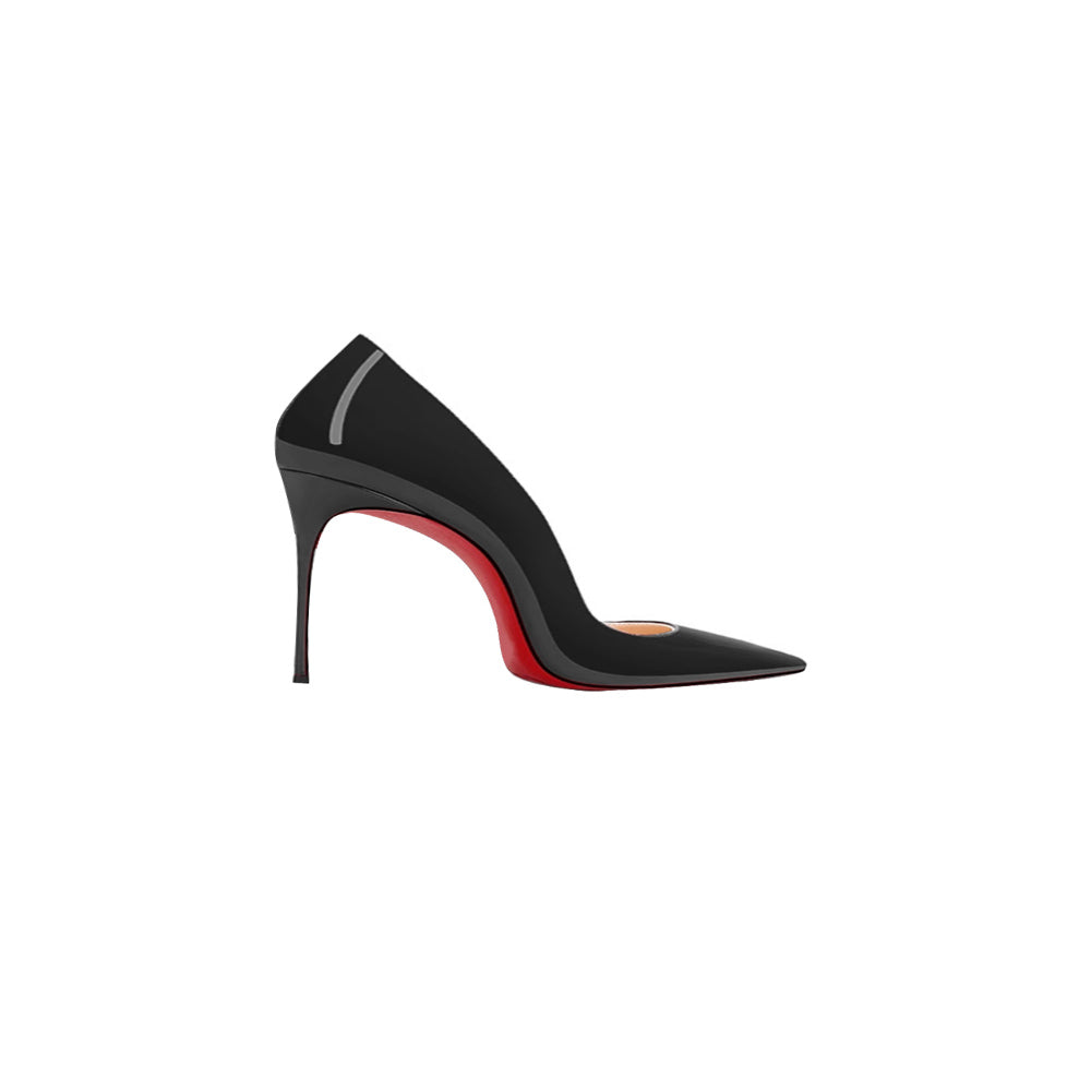 VEKUA Patent Leather Mid Heel Pumps - 6cm