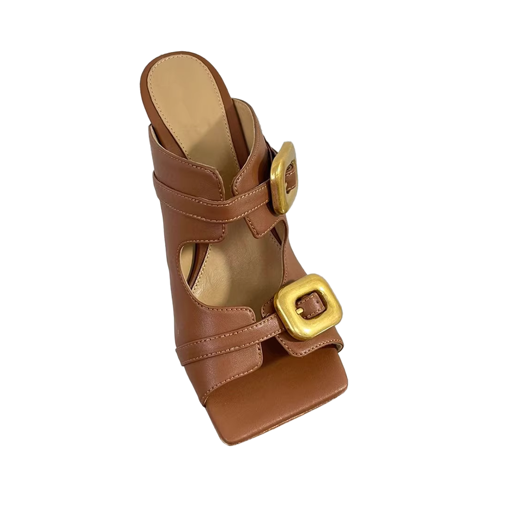 NUVST Buckled Mules Sandals