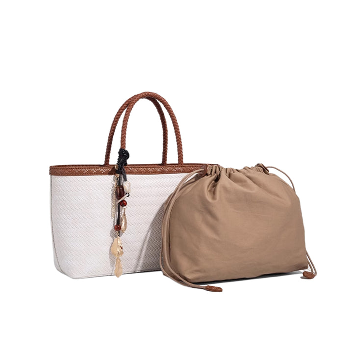 VUSTI Braided Oversized Tote Bag