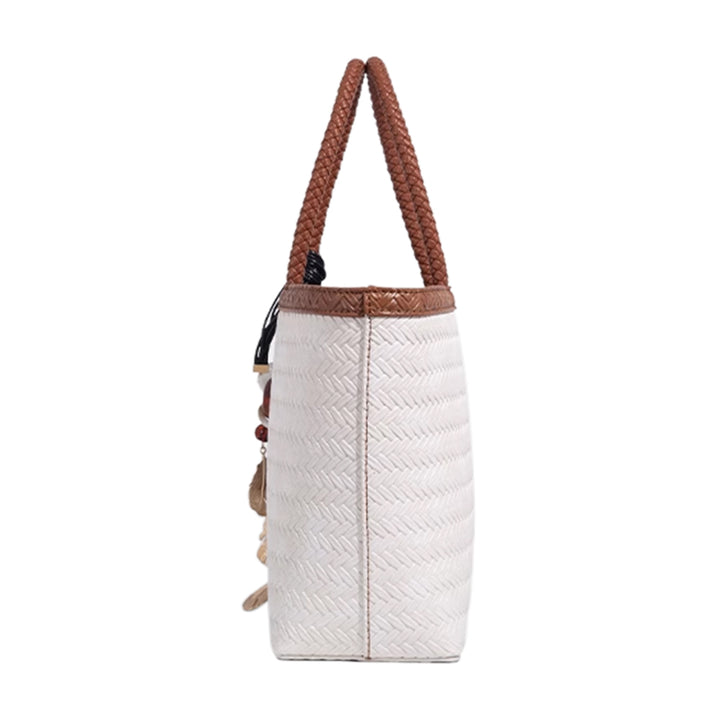 VUSTI Braided Oversized Tote Bag