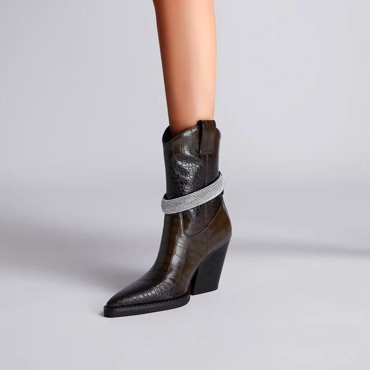 KAMES Diamante Ankle Boots