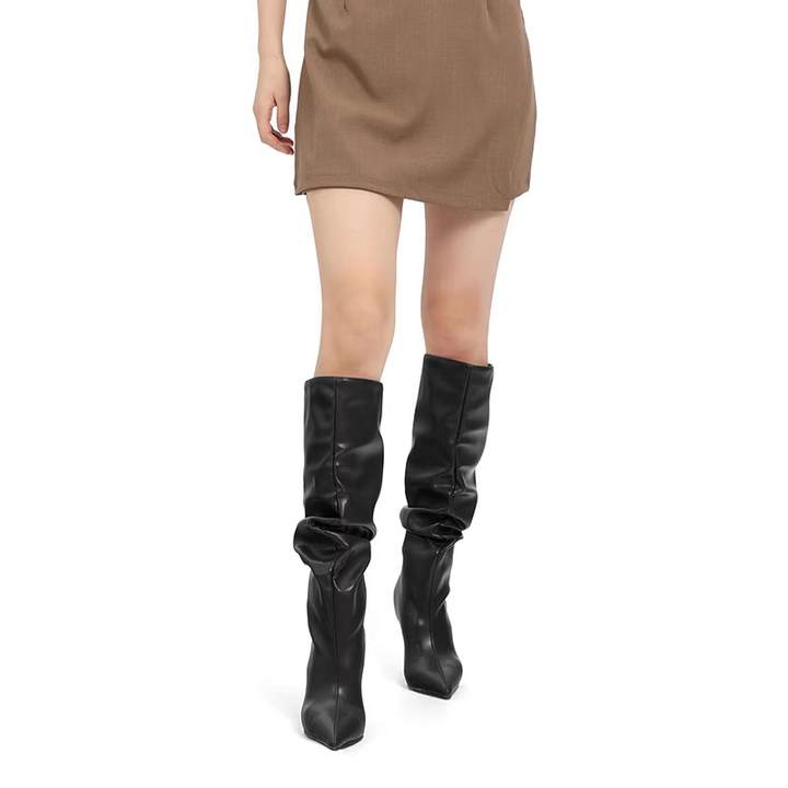 RUTDA Stiletto High Heel Knee High Boots