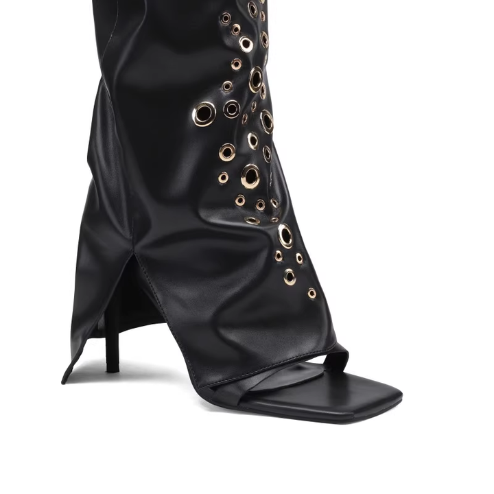 SACBY Studded Knee High Boots