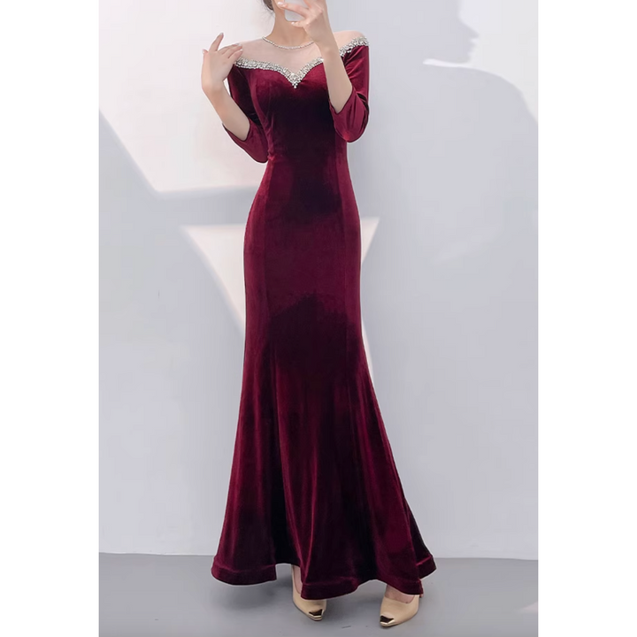 SRRYW Mermaid-Style Evening Gown