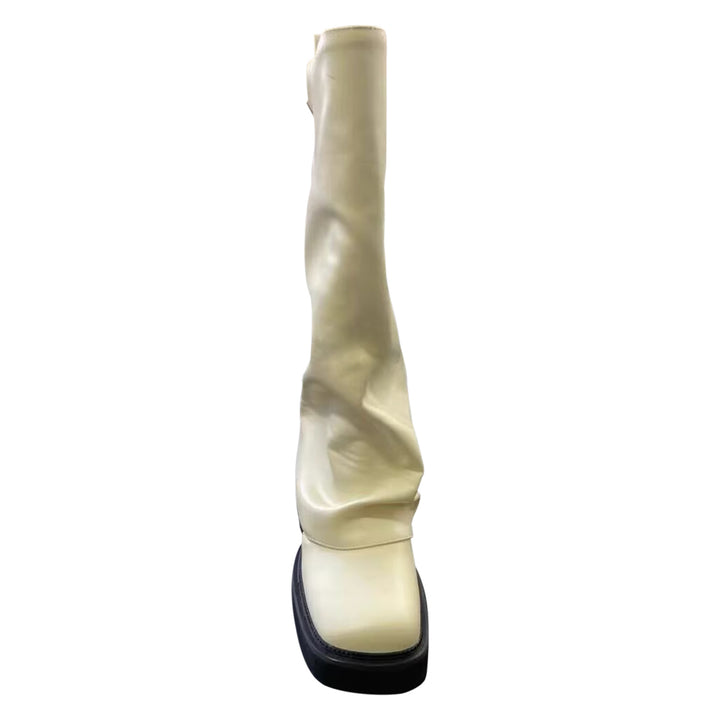 TTDXS Leather Knee High Boots