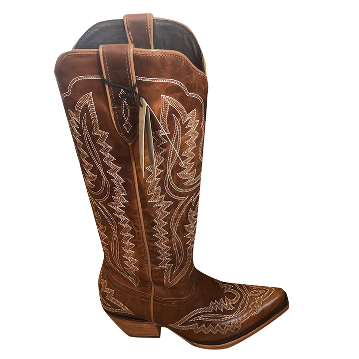 FGZPC Embroidery Western Cowboy Knee High Boots