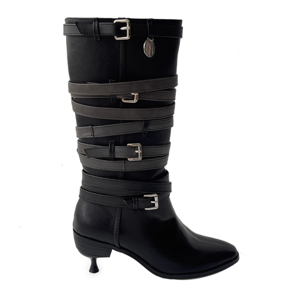 PDZSM Buckled Knee High Boots