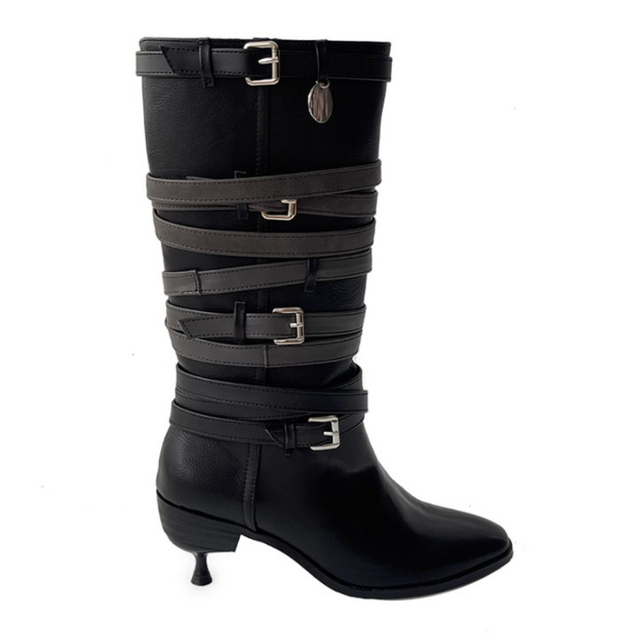 PDZSM Buckled Knee High Boots